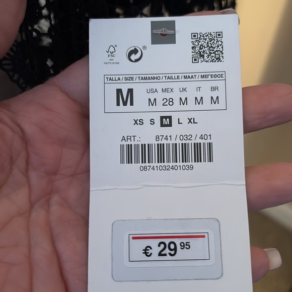 Zara navy blue shrug - NWT - Picture 7 of 9